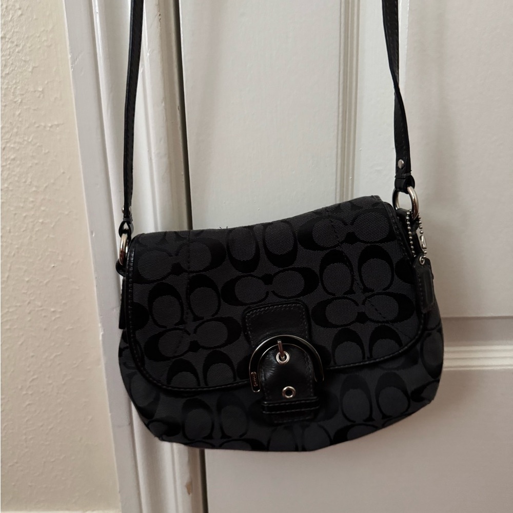 Coach Black Signature Crossbody Bag